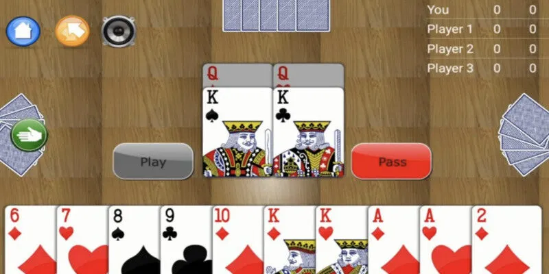 Tiến lên là game bài được yêu thích tại các nhà cái