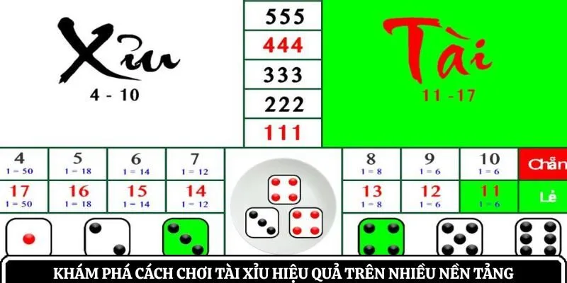 Khám phá cách chơi tài xỉu hiệu quả trên nhiều nền tảng